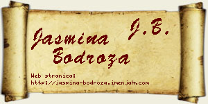 Jasmina Bodroža vizit kartica